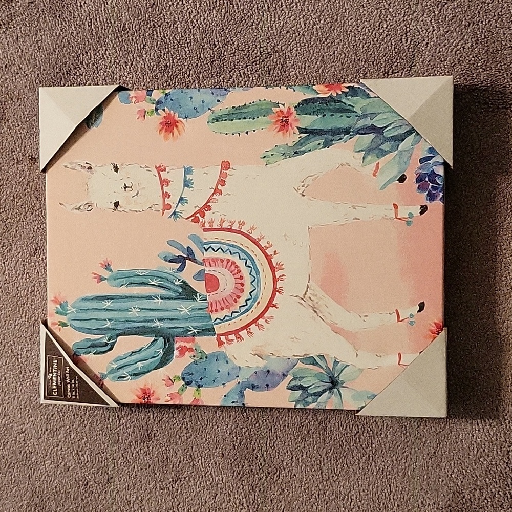 Llama canvas photo